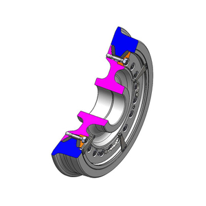 Rollendes, elastisches Stahlrad